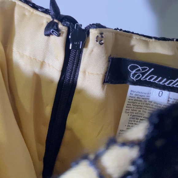 Alyce Paris Claudine, Black Nude Lace Mermaid Strapless Designer Dress SZ 0 - Picture 7 of 16